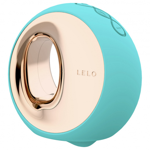 Designový stimulátor Lelo Ora 3 v krásně tyrkysové barvě.