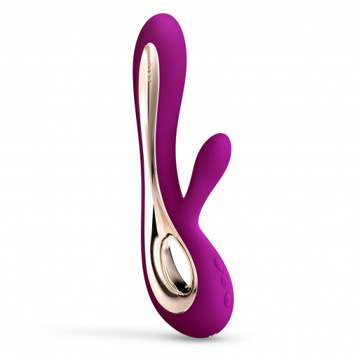 Luxusní vibrátor Lelo Soraya 2 fialové barvy se stimulátorem klitorisu a bodu G.