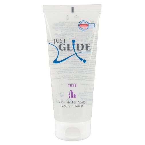 Lubrikační gel na erotické pomůcky Just Glide v objemu 200 ml.