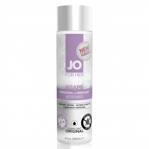 120 ml lubrikační gel JO Agapé se speciálním složením pro citlivé ženy.
