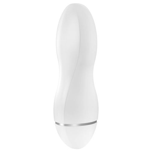 Bílé luxusní vibrační vajíčko s chromovým detailem OVO W1