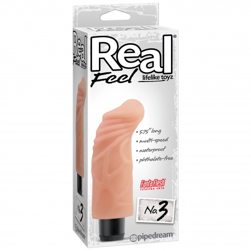 Ultrajemný realistický vibrátor v tělové barvě - Real Feel G-bod No. 3.