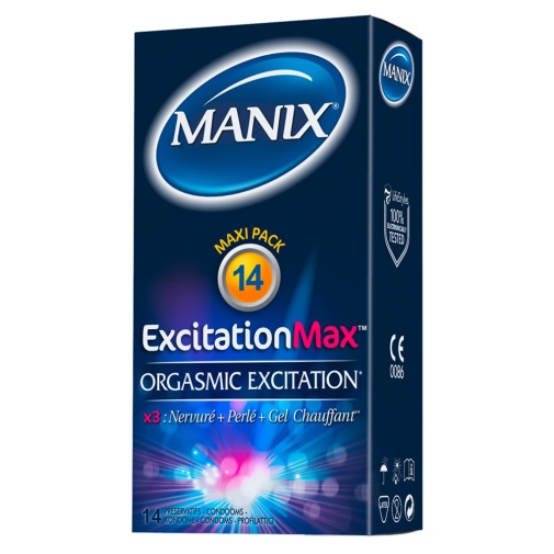 Manix Excitation Max stimulační kondomy 14 ks