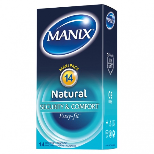 Manix Natural Easy-Fit vanilkové kondomy 14 ks