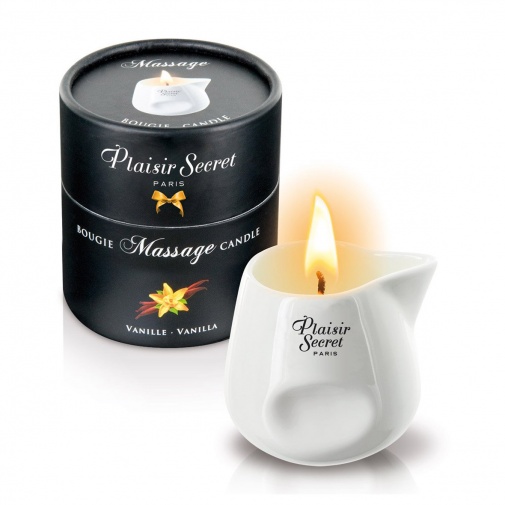 Plaisir Secret masážní svíčka Vanilka