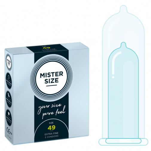 Mister Size thin 49 mm kondomy tenké - 3 ks