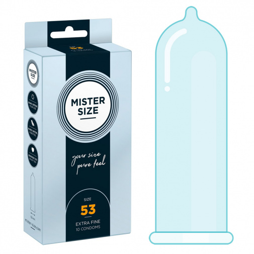 Mister Size thin 53 mm kondomy tenké - 10 ks