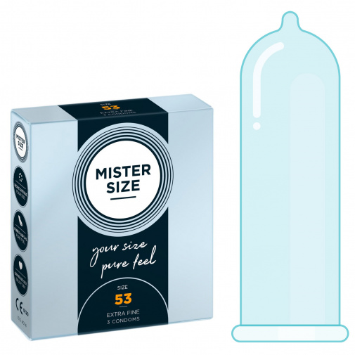 Mister Size thin 53 mm kondomy tenké - 3 ks