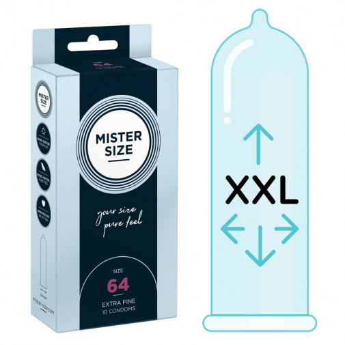 Mister Size thin 64 mm kondomy tenké - 10 ks