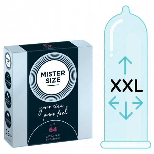 Mister Size thin 64 mm kondomy tenké - 3 ks