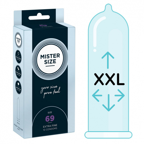 Mister Size thin 69 mm kondomy tenké - 10 ks