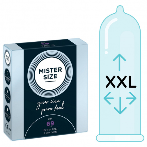 Mister Size thin 69 mm kondomy tenké - 3 ks