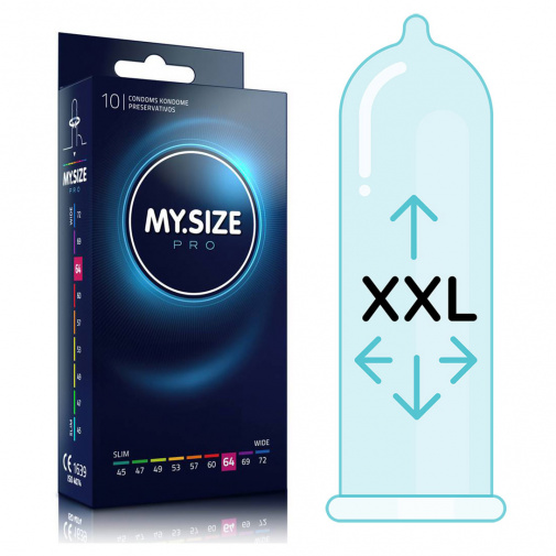 Vegan kondomy My.Size PRO 64 mm - 10 ks v balení.