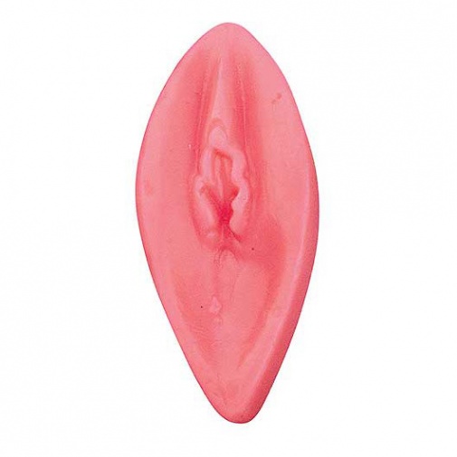 Vtipné malé mýdlo ve tvaru vaginy.