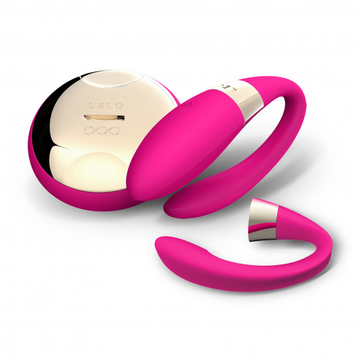 Luxusní vibrátor pro pár v růžové magenta barvě na dálkové ovládání Lelo Tiani 2 Design Edition.