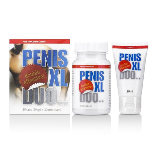 Penis XL Duo krém a tabletky na podporu erekce 30 ml + 30 ks.