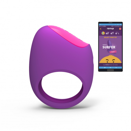 Nabíjecí erekční kroužek PicoBong Remoji Lifeguard ve fialové barvě.