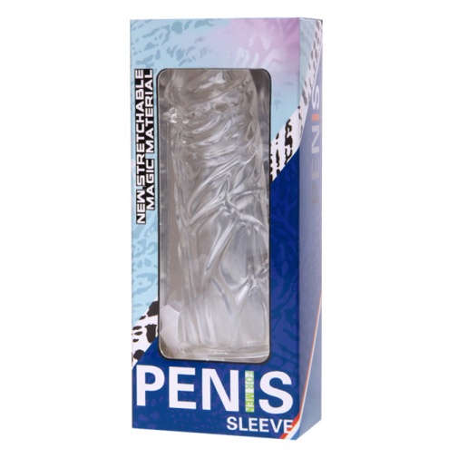 Balení realistického flexibilního návleku na penis v průsvitné variantě - Penis Sleeve.