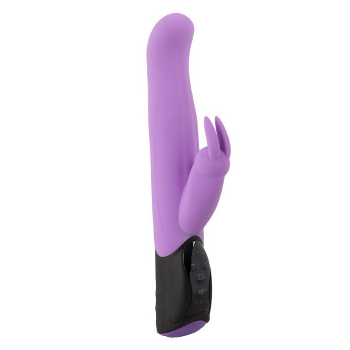 Silikonový dobíjecí rotační a vibrační vibrátor na bod G a klitoris ve fialové barvě od značky You2Toys - Rotating Rabbit Vibe purple.