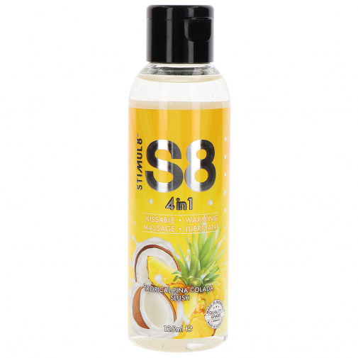 S8 lubrikační gel a masážní olej 4v1 Piňa Colada 125ml