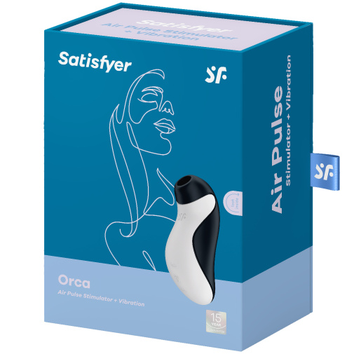 Satisfyer Orca je silikonový vibrátor akorát do ruky. Má dva výkonné motorky, které umožňují intenzivní stimulaci klitorisu. Vibrátor svým vzhledem připomíná tučňáka. 