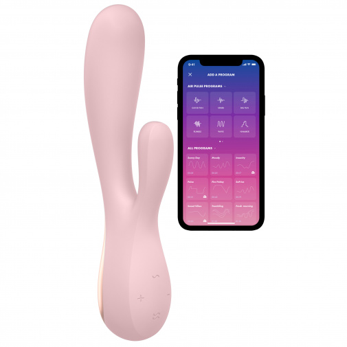 Satisfyer Mono Flex smart vibrátor bledě růžový