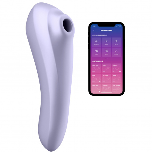 Bezdotykový silikonový stimulátor klitorisu s 11 pulzačními režimy, který lze použít i jako vaginální vibrátor.