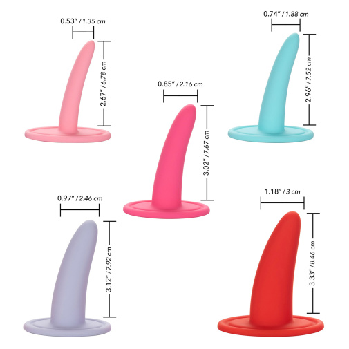 5 různých rozměrů vaginálních dilatátorů She-Ology.