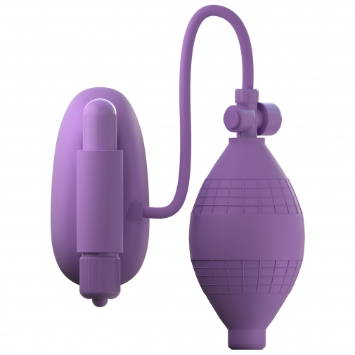 Fialová silikonová vibrační pumpa na vaginu Sensual Pump Her.