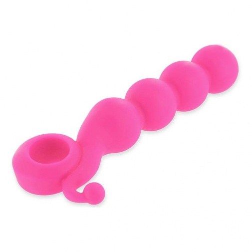 Růžové silikonové kuličky vhodné pro anální i vaginální penetraci.