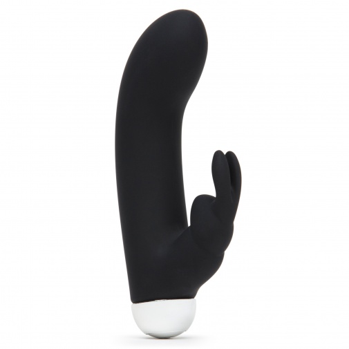 Kvalitní menší vibrátor se stimulátorem klitorisu ve tvaru králíka z prvotřídního silikonu pro citlivé ženy.