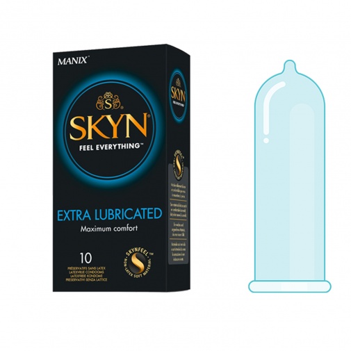 Manix Skyn Extra Lubrikované bezlatexové kondomy 10 ks