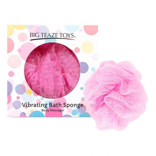 Růžová vibrační houba vhodná pro každodenní mytí.
