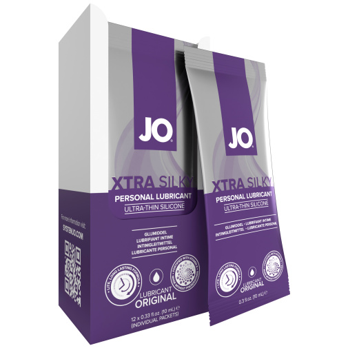 JO Xtra Silky ultra lehký silikonový lubrikant 10 ml