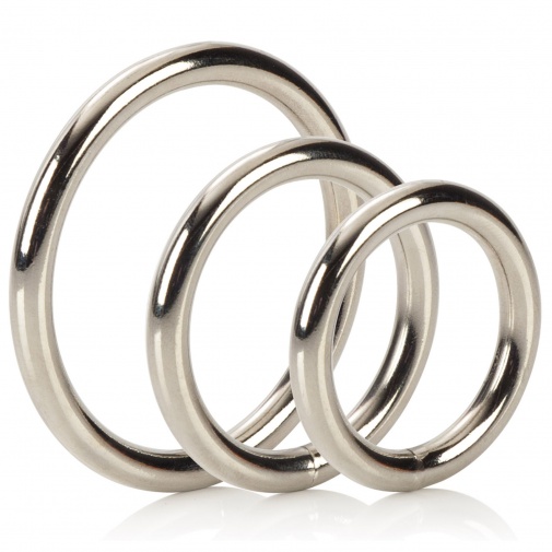Silver Ring set kovových kroužků 3 ks