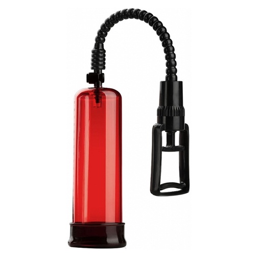 Vakuová pumpa v červený barvě.