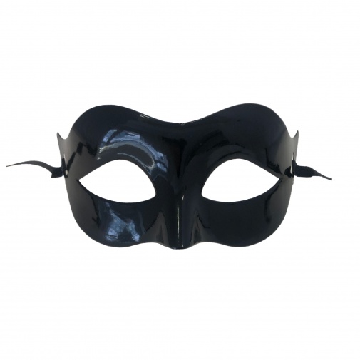 Černá lesklá maska - škraboška