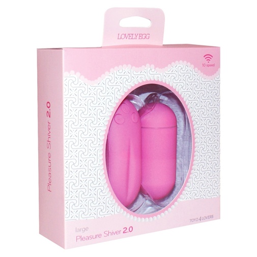 Elegantní balení růžového vibračního vajíčka Wireless Pink s bezdrátovým ovladačem.