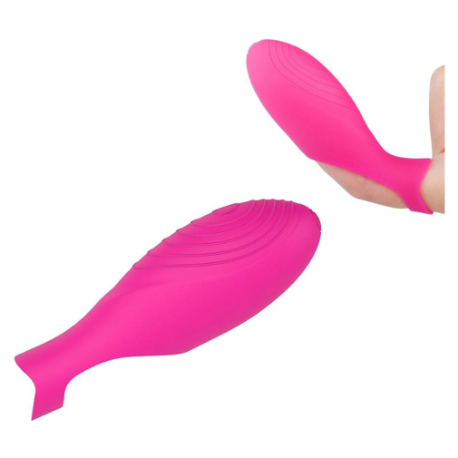 Elys G-spot růžový silikonový vibrátor na prst.