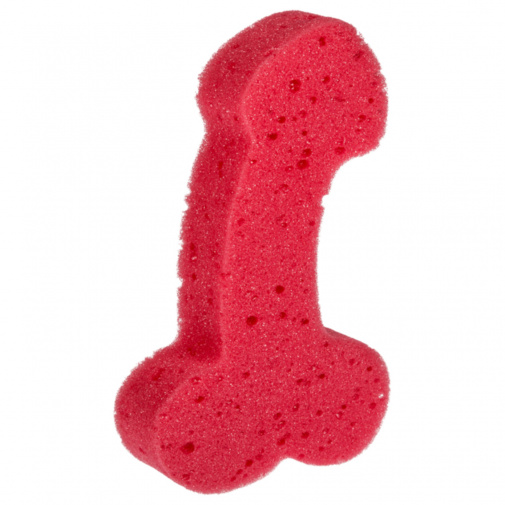 Sprchová houba penis červená