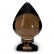 Velký anální kolík pro pokročilé v elegantní tmavé barvě Anal Drops Big-Plug.