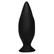 Černý silikonový anální kolík s hedvábnym měkkým povrchem - Smile Pointer.