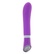 Vodotěsný silikonový vibrátor ve fialové barvě s hedvábným povrchem.