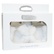 Balení kovových pout s bílou kožešinkou na zápěstí a dvěma klíčky pro odemknutí BestSeller Furry Handcuffs White.