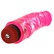 Dlouhý, široký a žilnatý růžový vibrátor s otočným kolečkem pro ovládání intenzity vibrací.