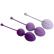 Kegel tréninkový set venušiných kuliček na cvičení v odstínech fialové 3 ks.