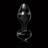 Černý skleněný anální kolík Icicles No. 44 je díky svým rozměrům ideální pro začátečníky.
