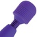 Detail Candy Pie Plump vibrátoru s wand masážní hlavicí, se silnými vibracemi ve fialové barvě.