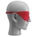 Červená silikonová maska na oči s nastavitelný zapínáním.