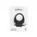 JoyRings černý silikonový kroužek na penis s vibračním vajíčkem na baterie v balení.